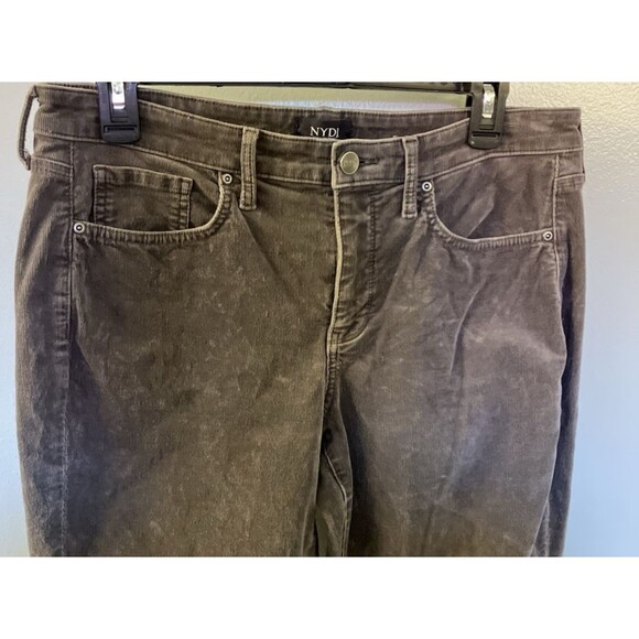 NYDJ Womens Petite Gray Corduroy Pants Size 8P - Picture 5 of 7